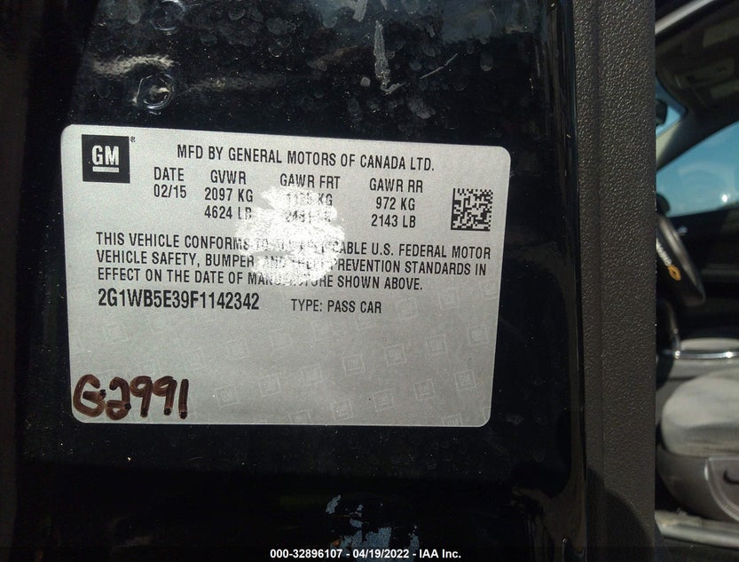 2G1WB5E39F1142342
