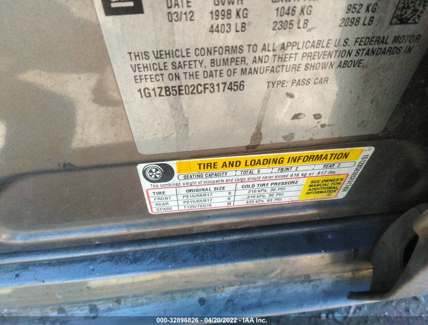 1G1ZB5E02CF317456