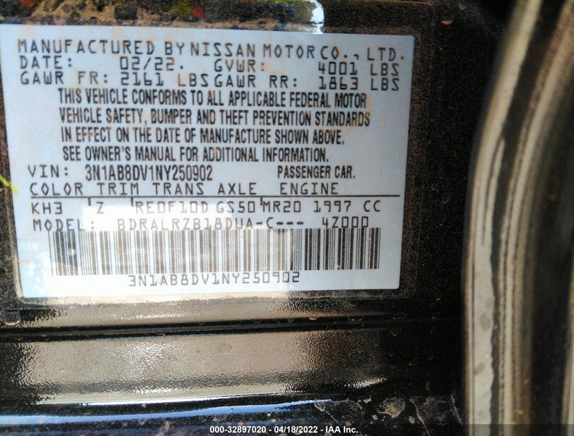 3N1AB8DV1NY250902