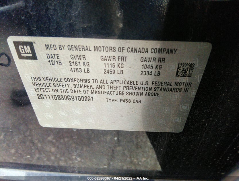 2G1115S30G9150091