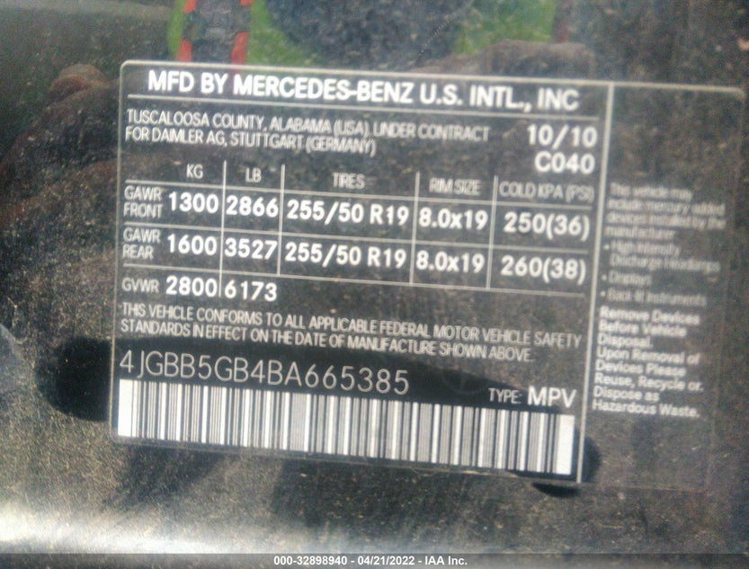 4JGBB5GB4BA665385