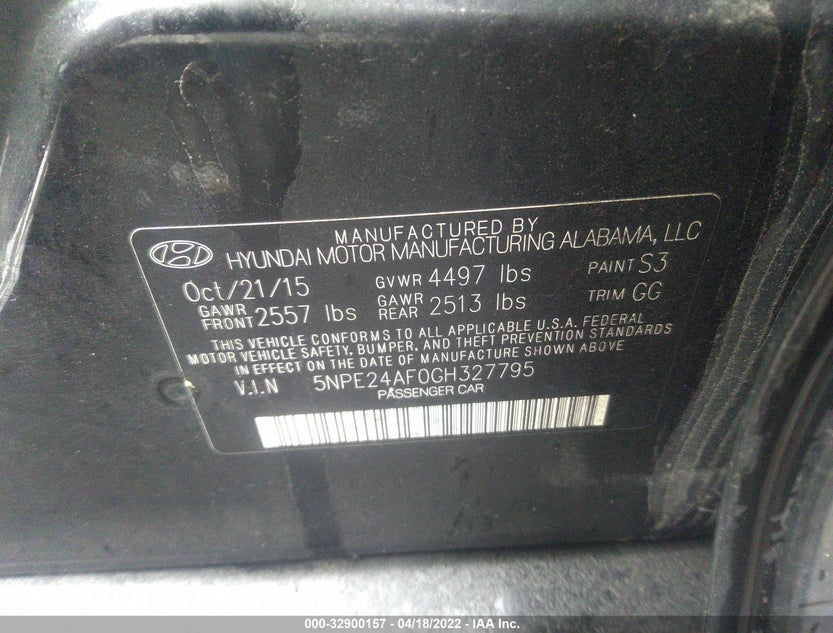 5NPE24AF0GH327795