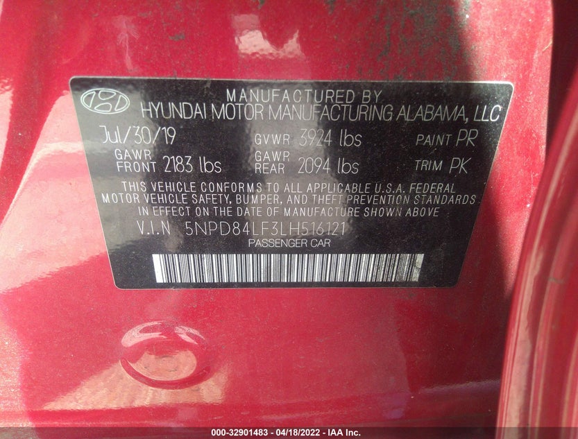 5NPD84LF3LH516121