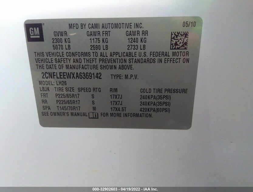 2CNFLEEWXA6369142