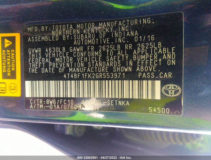4T4BF1FK2GR553971