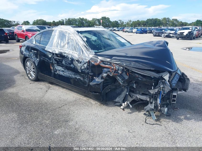 2018 Infiniti Q50 3.0T Luxe VIN: JN1EV7AP1JM590945 Lot: 32921402