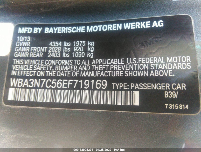 WBA3N7C56EF719169