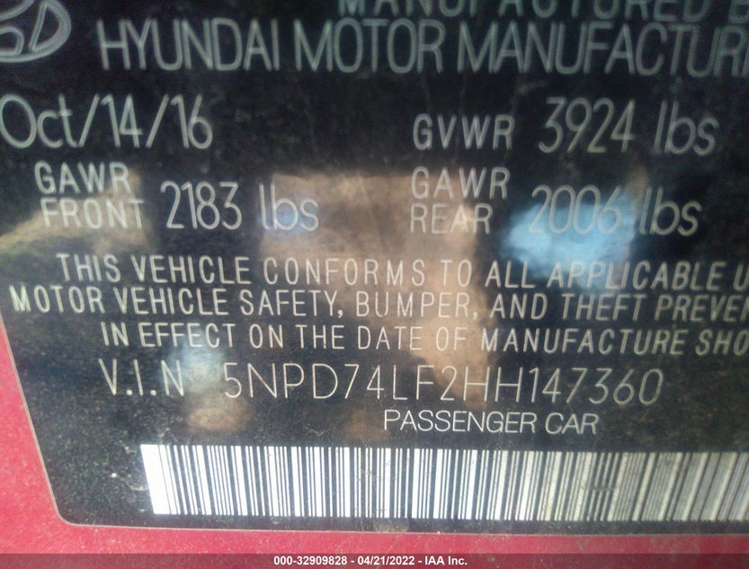 5NPD74LF2HH147360