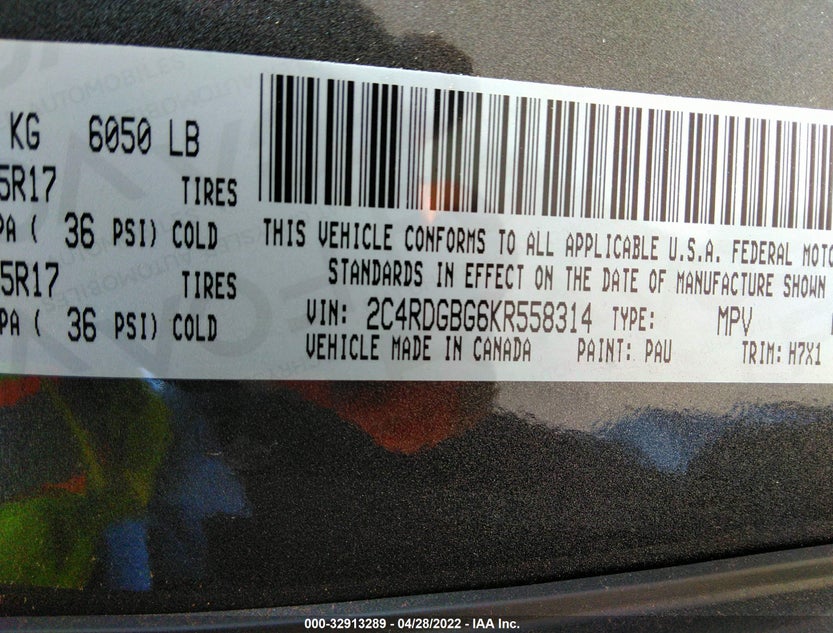 2C4RDGBG6KR558314