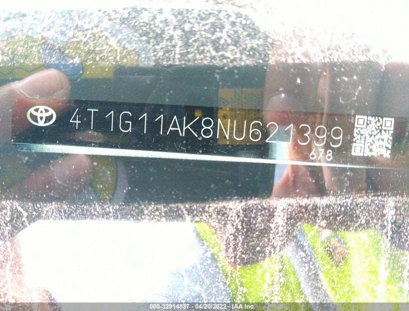 4T1G11AK8NU621399