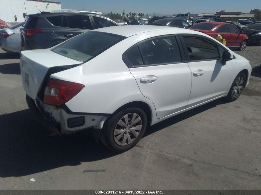 2012 Honda Civic Lx VIN: 19XFB2F55CE342655 Lot: 32931216