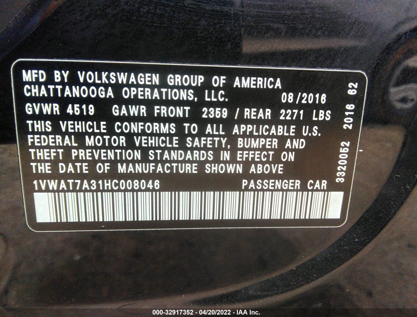 1VWAT7A31HC008046