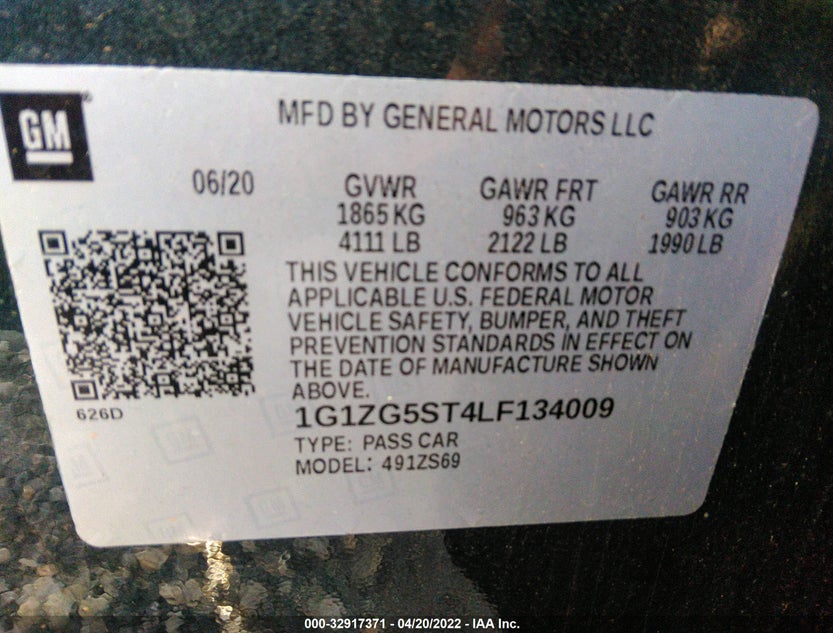 1G1ZG5ST4LF134009