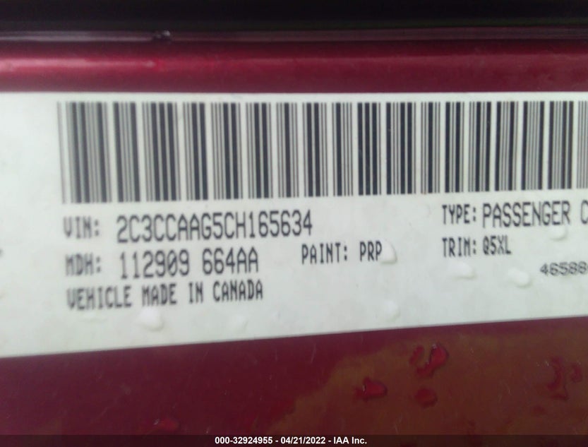 2C3CCAAG5CH165634