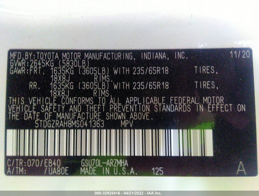 5TDGZRAH8MS041363