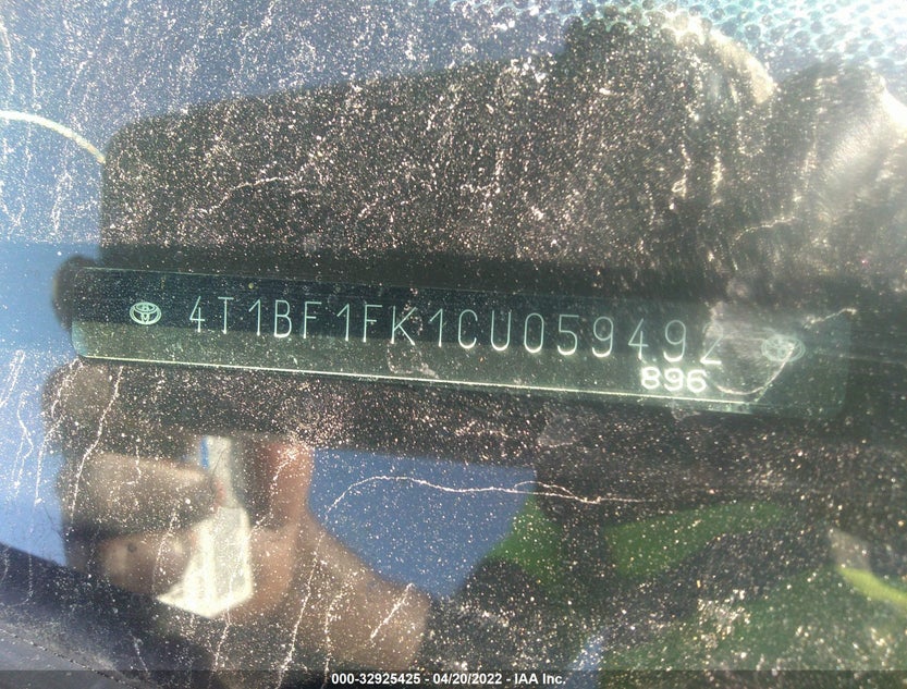 4T1BF1FK1CU059492