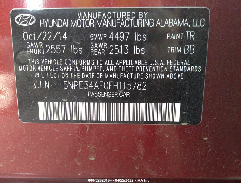 5NPE34AF0FH115782