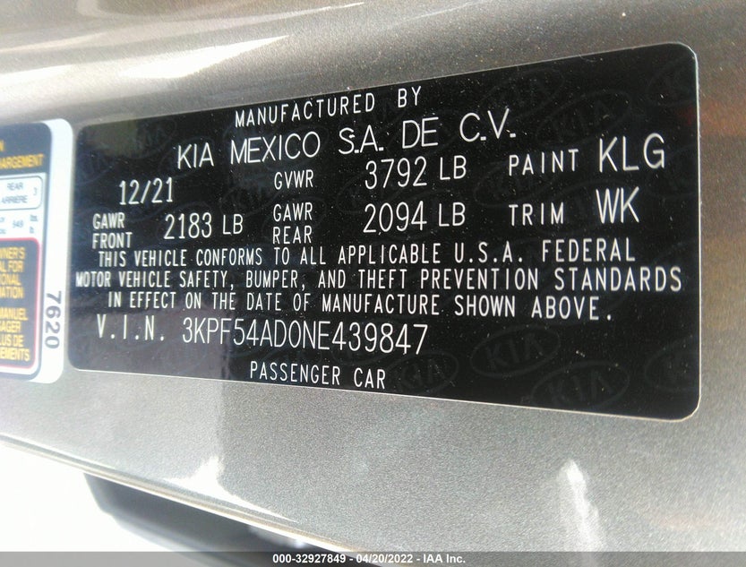 3KPF54AD0NE439847