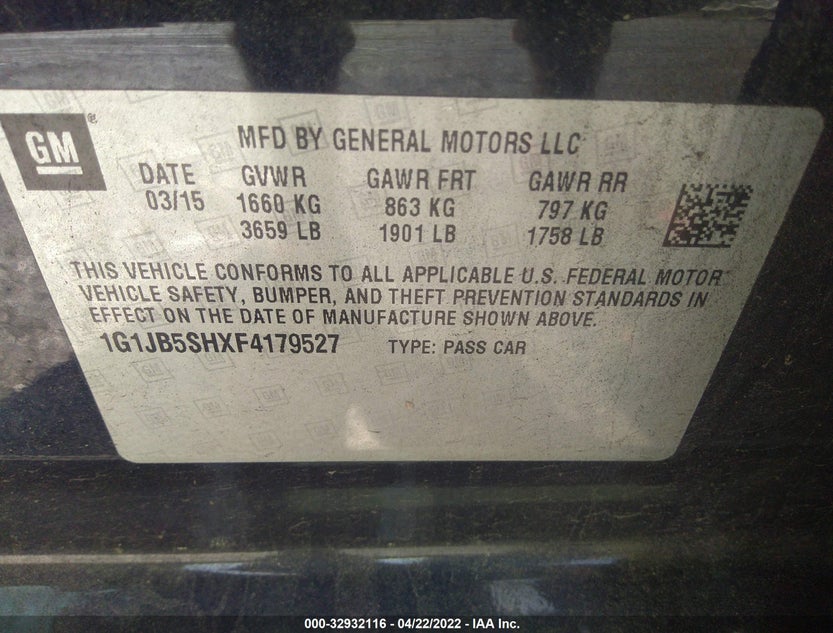 1G1JB5SHXF4179527