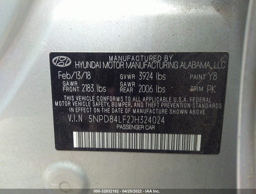 5NPD84LF2JH324024