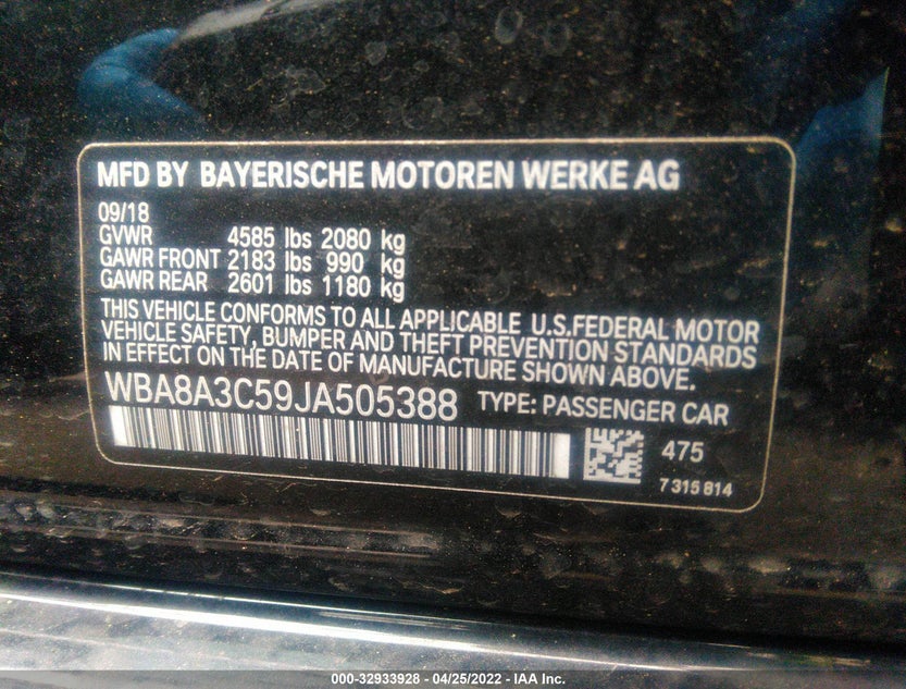 WBA8A3C59JA505388