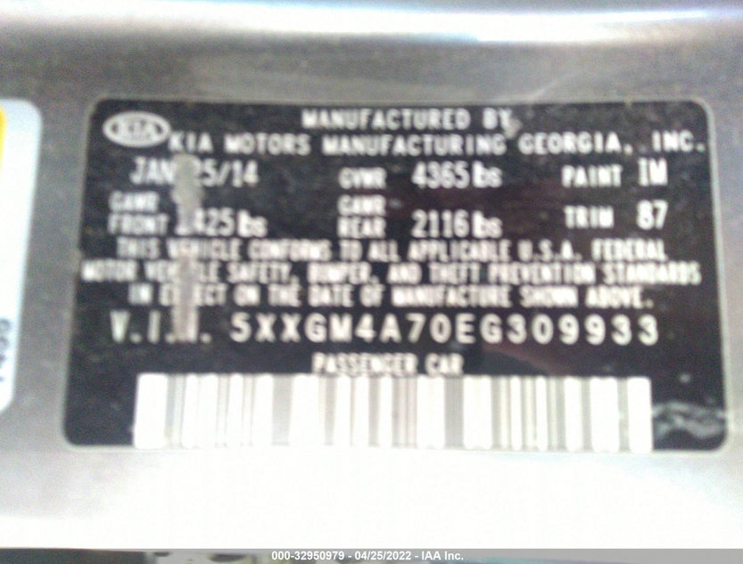 5XXGM4A70EG309933