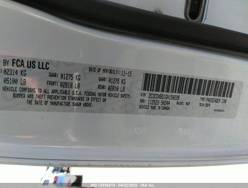 2C3CDXBG1GH150228