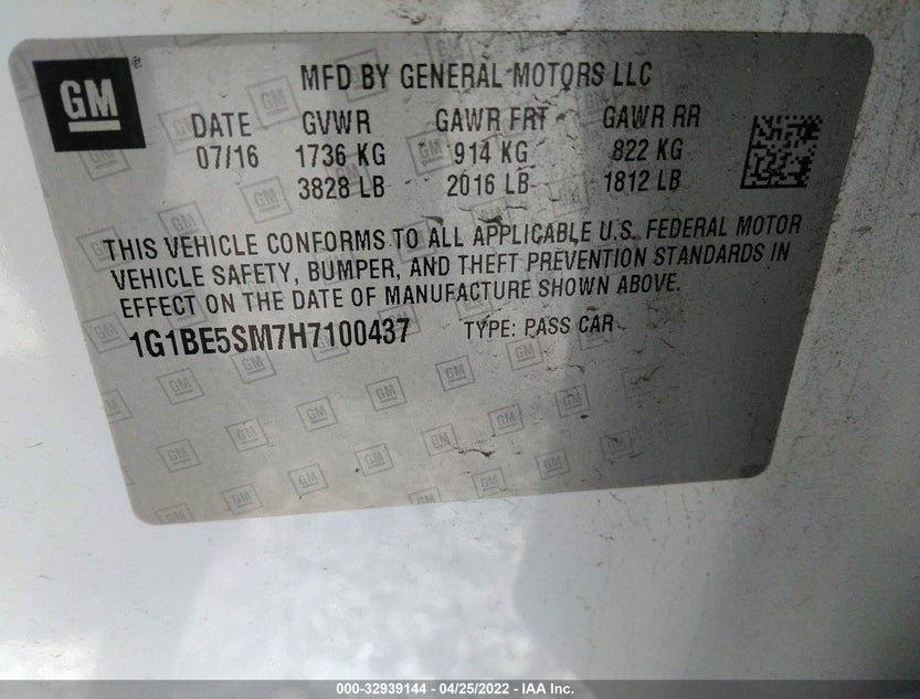 1G1BE5SM7H7100437