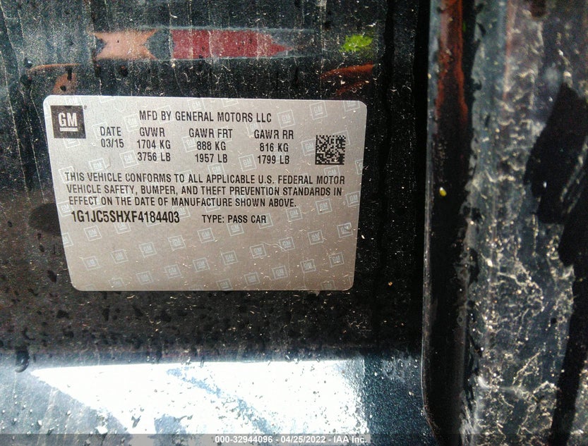 1G1JC5SHXF4184403