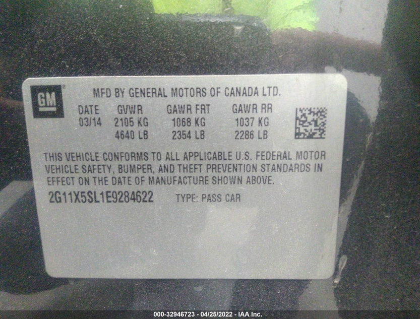 2G11X5SL1E9284622