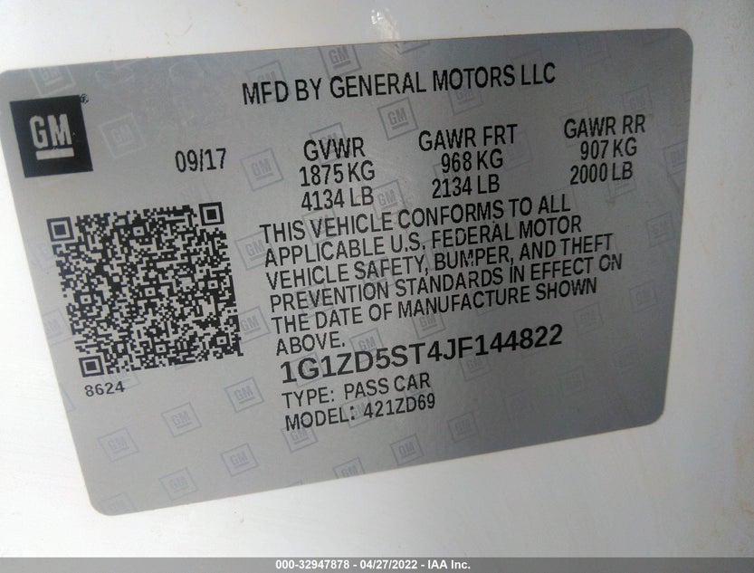 1G1ZD5ST4JF144822