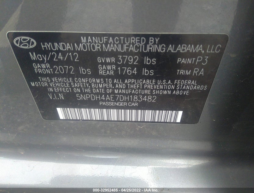 5NPDH4AE7DH183482