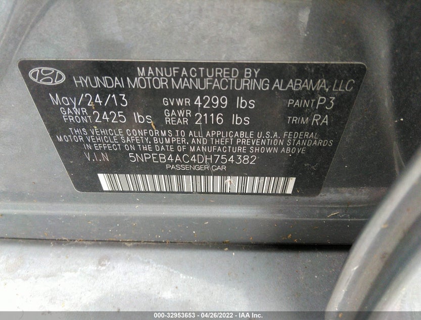 5NPEB4AC4DH754382