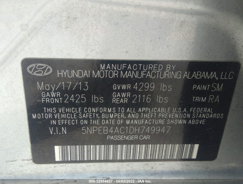 5NPEB4AC1DH749947