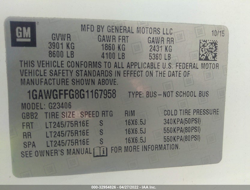 1GAWGFFG8G1167958