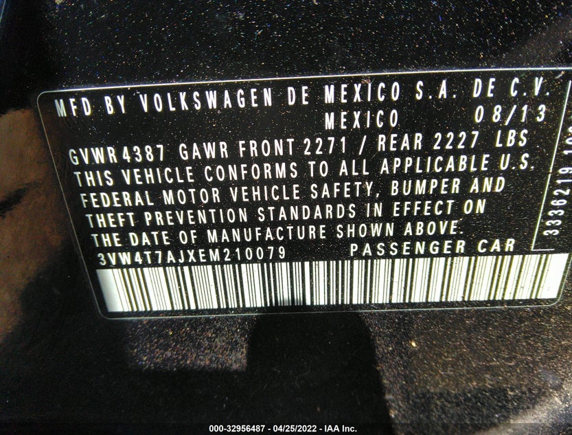 3VW4T7AJXEM210079