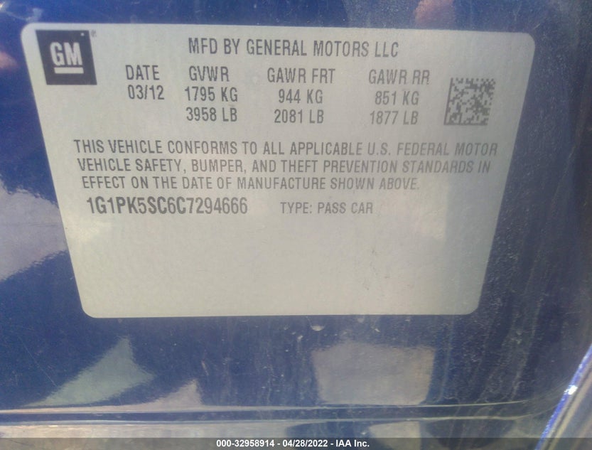 1G1PK5SC6C7294666