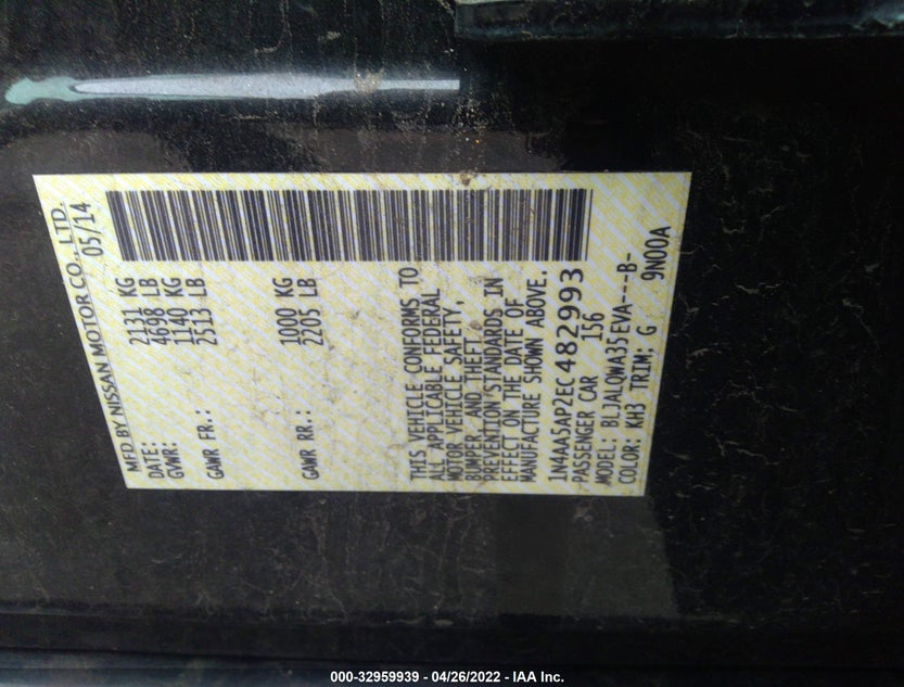 1N4AA5AP2EC482993