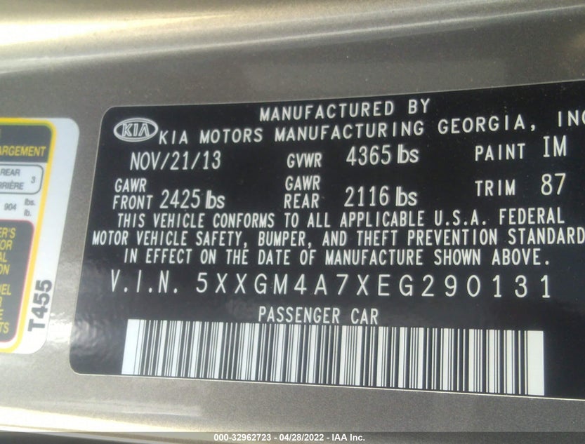 5XXGM4A7XEG290131