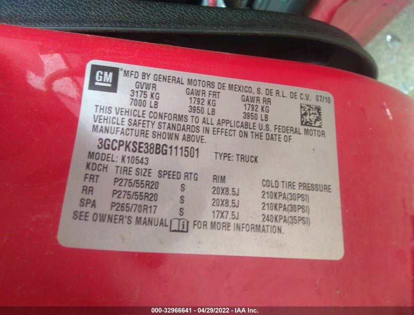 3GCPKSE38BG111501