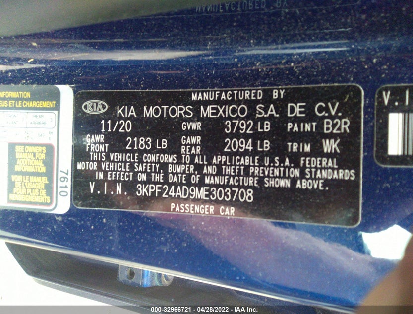 3KPF24AD9ME303708