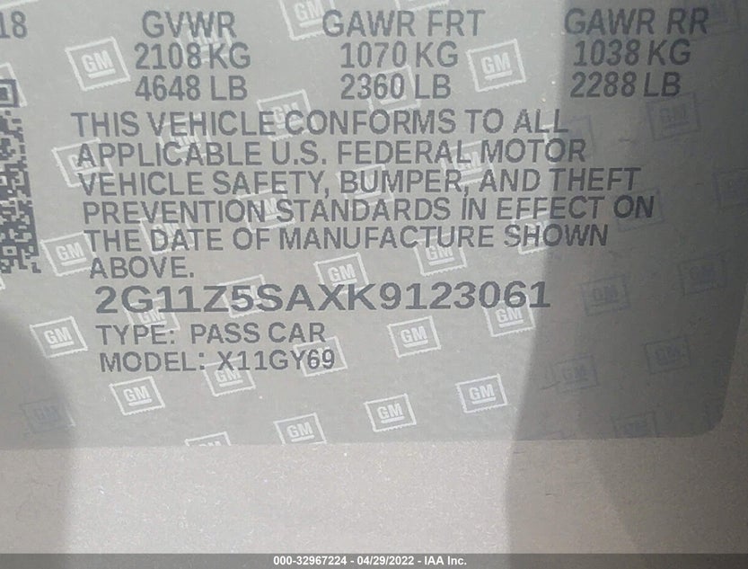 2G11Z5SAXK9123061