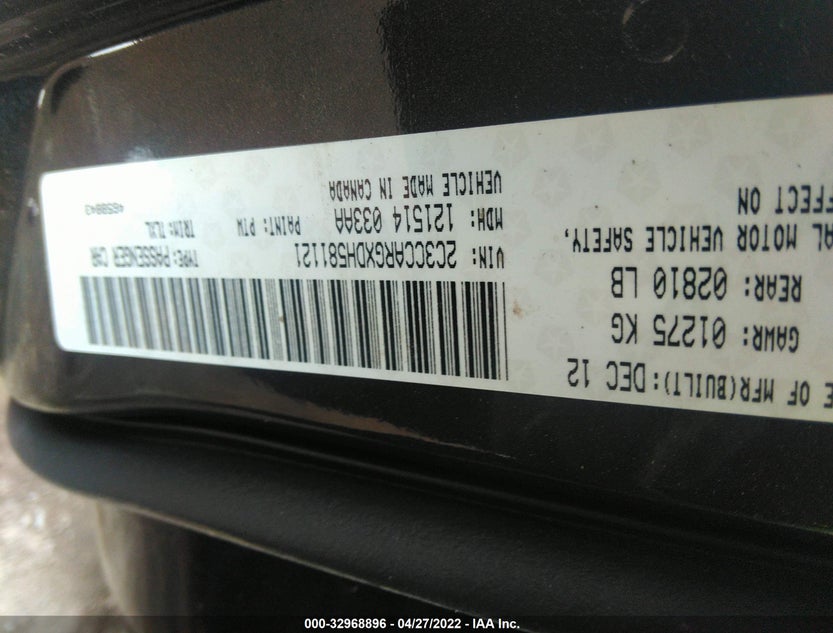 2C3CCARGXDH581121