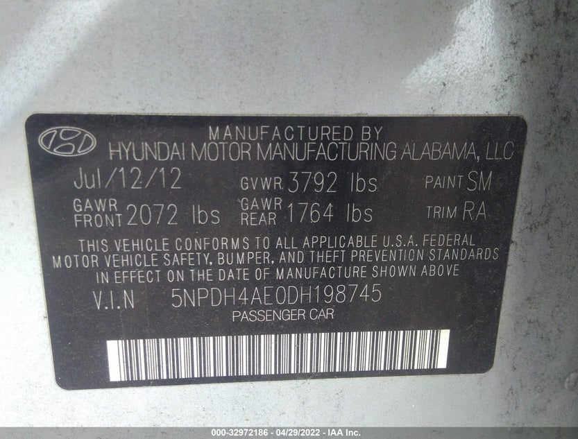 5NPDH4AE0DH198745