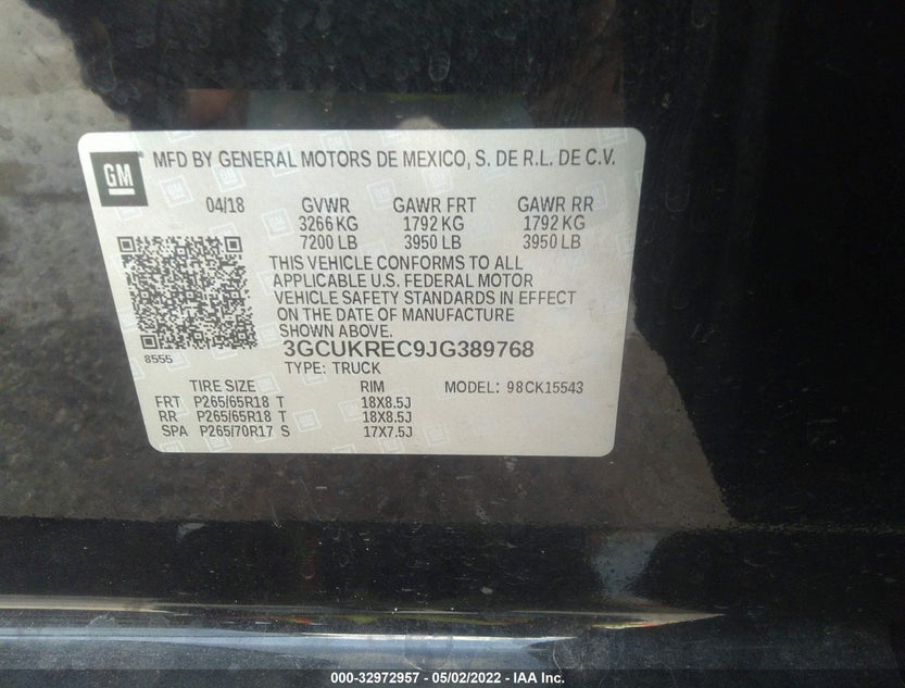 3GCUKREC9JG389768