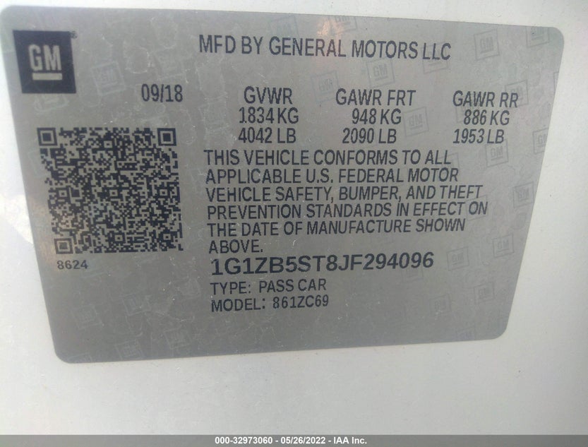 1G1ZB5ST8JF294096