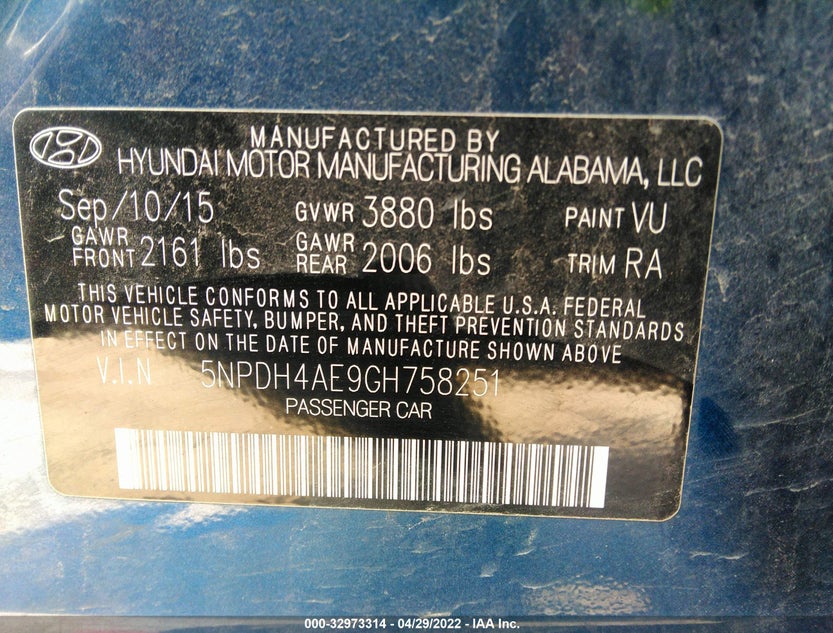 5NPDH4AE9GH758251
