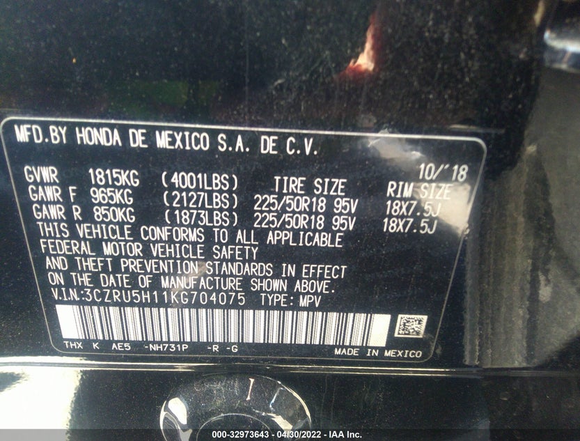 3CZRU5H11KG704075