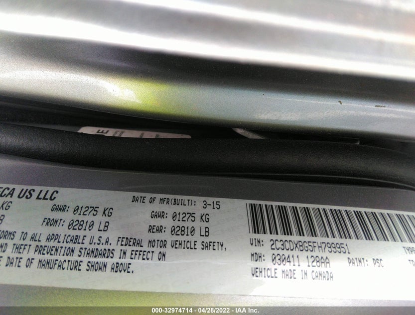 2C3CDXBG5FH799951