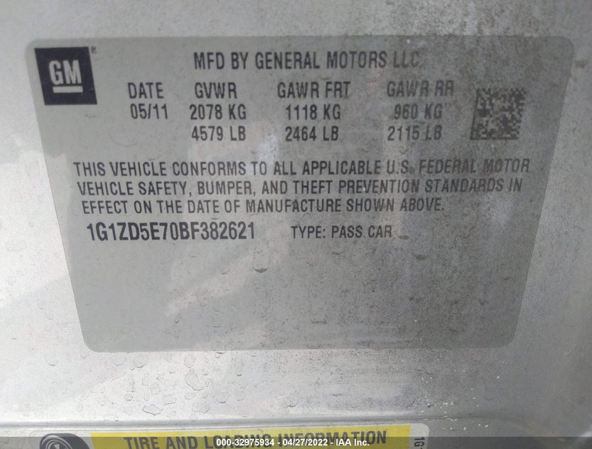 1G1ZD5E70BF382621
